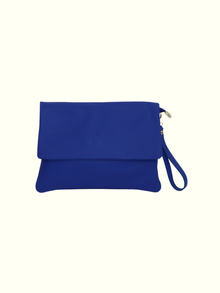 Mariale Blue Italian Leather Crossbody Bag