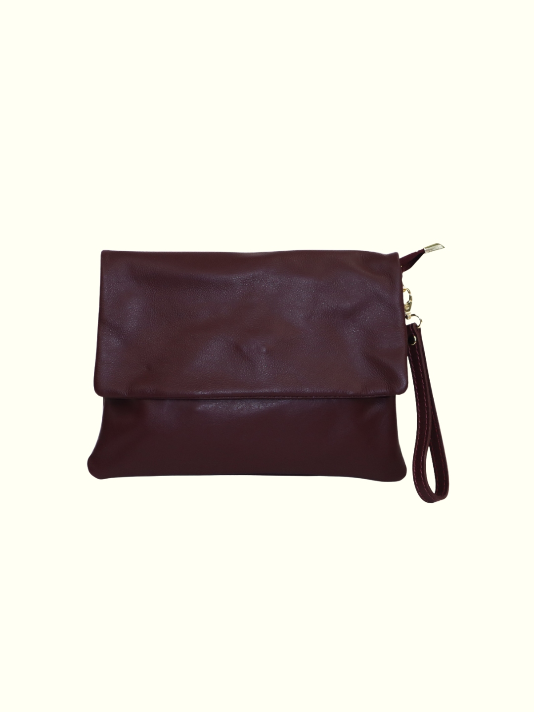 Mariale Wine Italian Leather Crossbody Bag