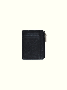 Card Holder Black Italian Leather Wallet
