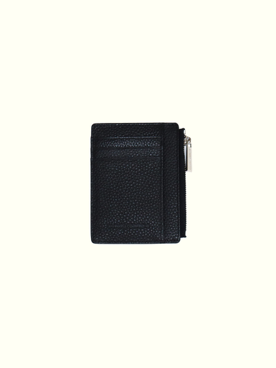 Card Holder Black Italian Leather Wallet