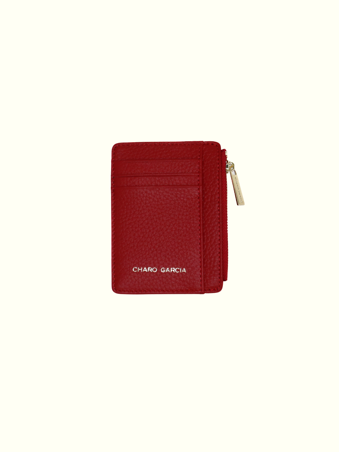 Card Holder Red Italian Leather Wallet