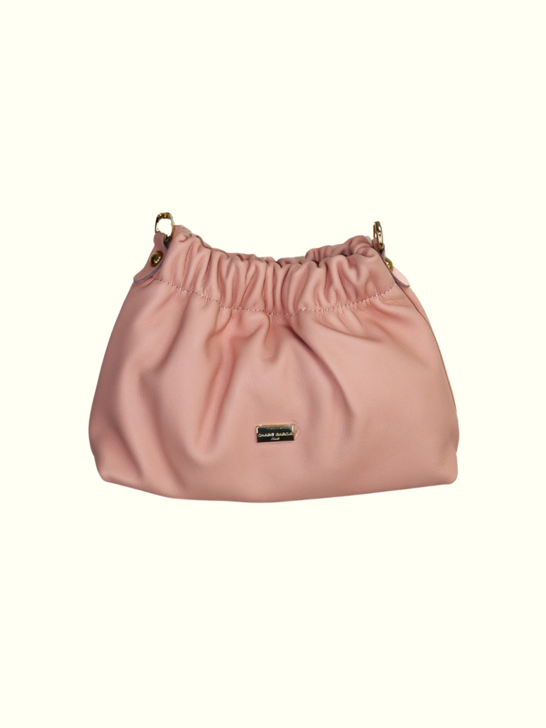 Veronica Pink Italian Leather Crossbody Bag
