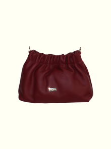 Veronica Ruby Italian Leather Crossbody Bag