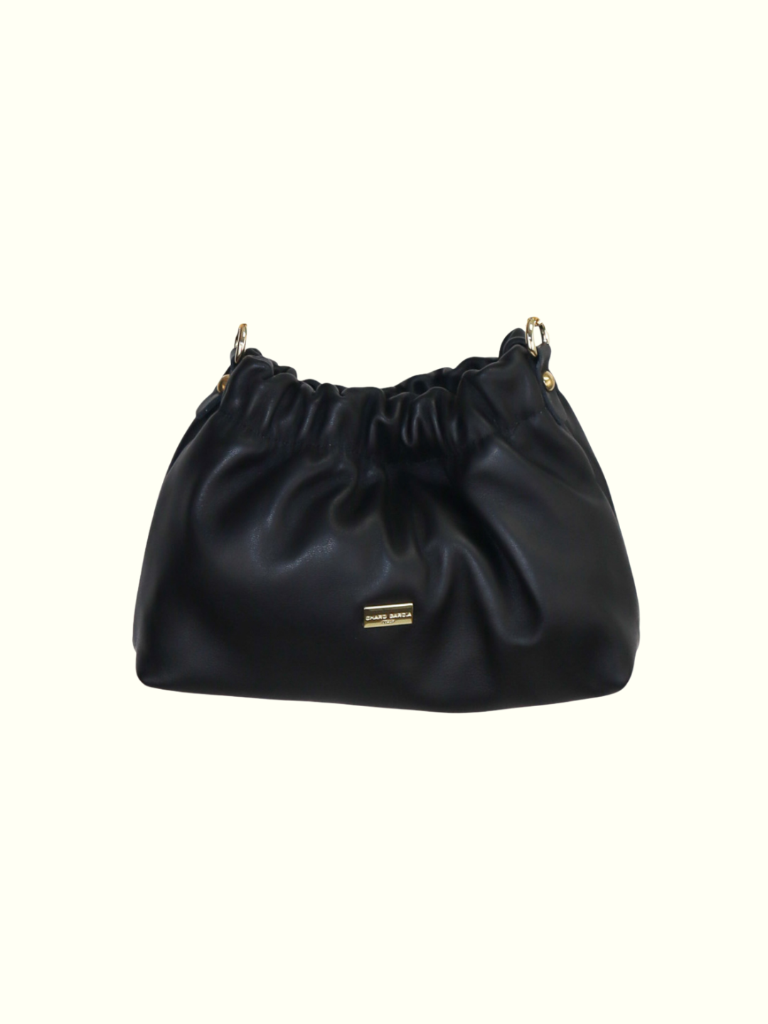 Bolso bandolera de piel italiana Veronica Black